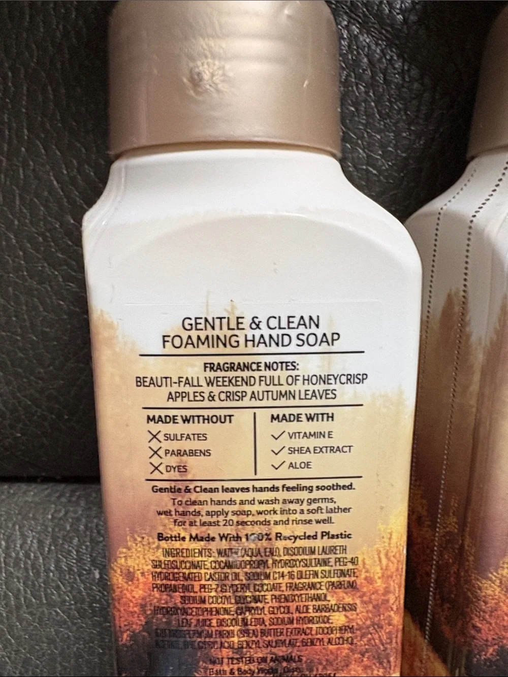 Bath and body works foam soap set in honey crisp hayride
